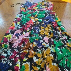 Jcrew Silk Midi Multi Dress 10